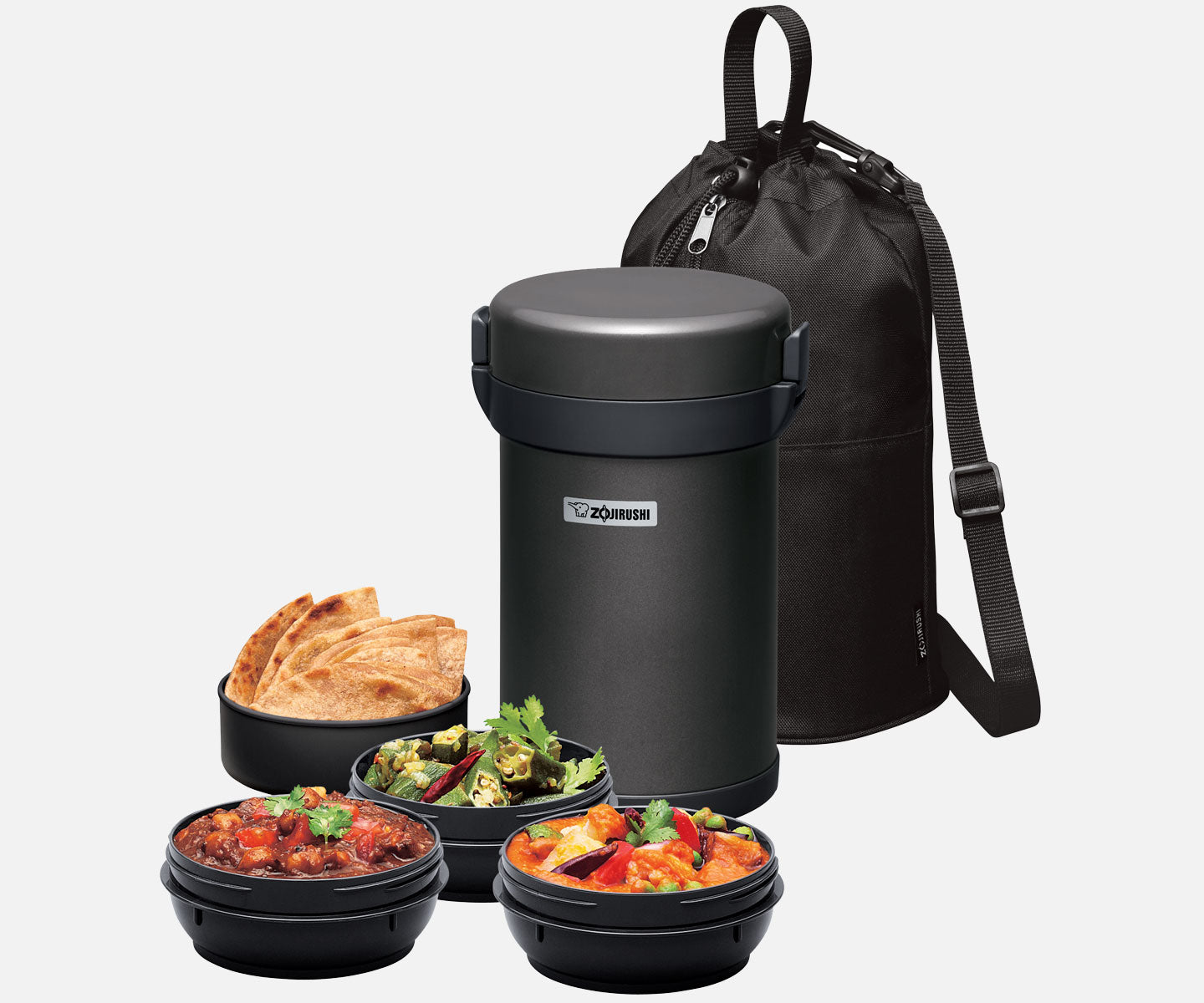 Zojirushi LPE-18 10-2 Black Japanese Thermos Container Lunch