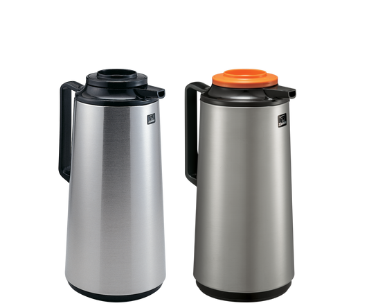 Bunn Zojirushi 62 oz. Stainless Steel Deluxe Thermal Carafe with Black Top  36029.0000 - 12/Case