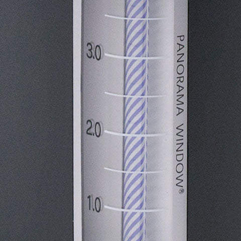 Panorama Window® water level gauge to check water level at-a-glance