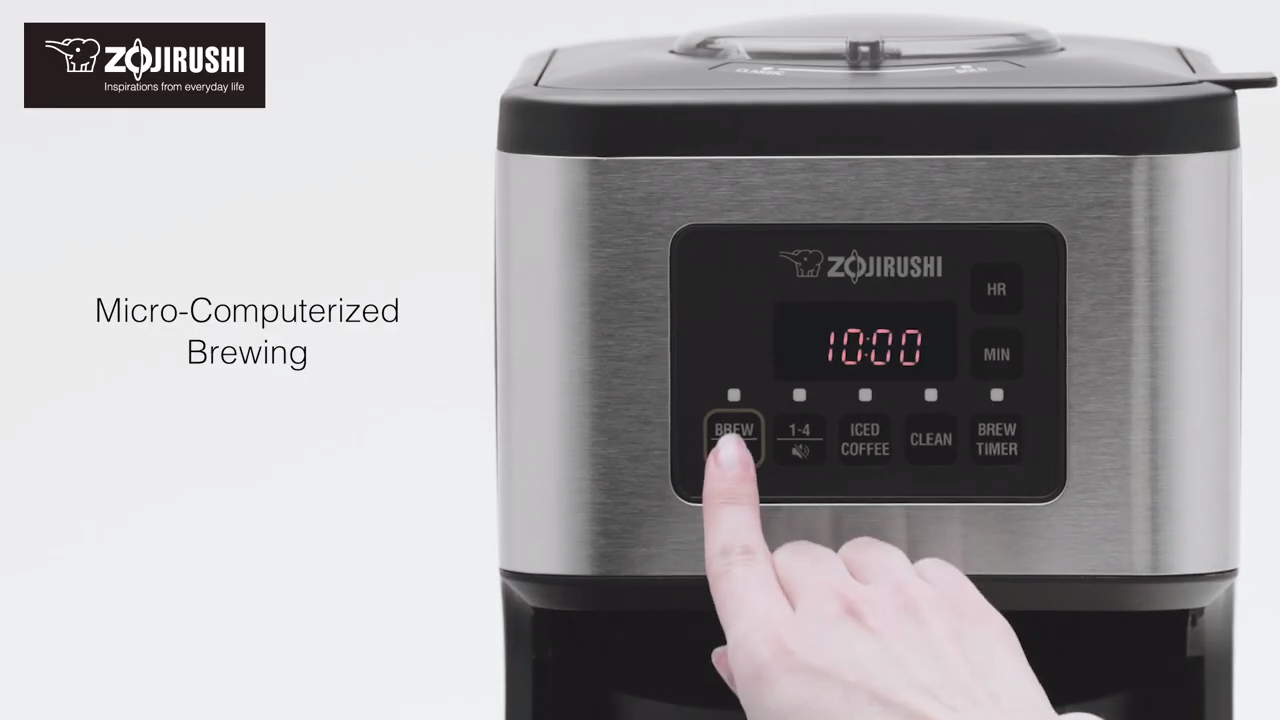 Zojirushi Dome Brew Programmable Coffee Maker (Stainless Black