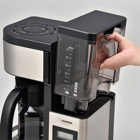 Coffee pots with shop removable water reservoir