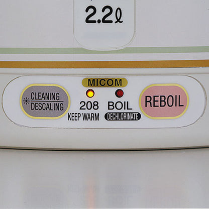 Simple controls to reboil or descale to keep the pot sparkling clean