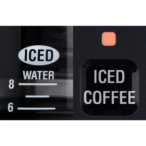 ICED COFFEE course with Keep Warm OFF and iced coffee water measure lines