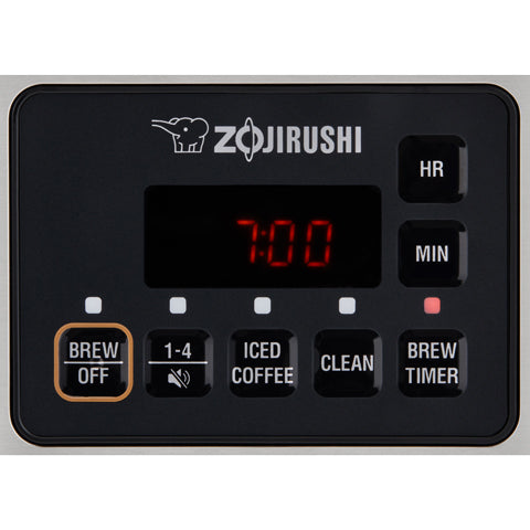 Easy-to-see and use, digital clock with 24-hour brew timer delays brewing for fresh coffee in the morning