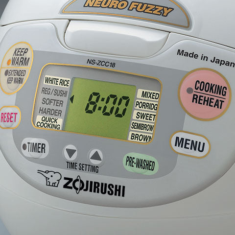 Zojirushi Neuro Fuzzy 5.5-cup Rice Cooker & Warmer - White
