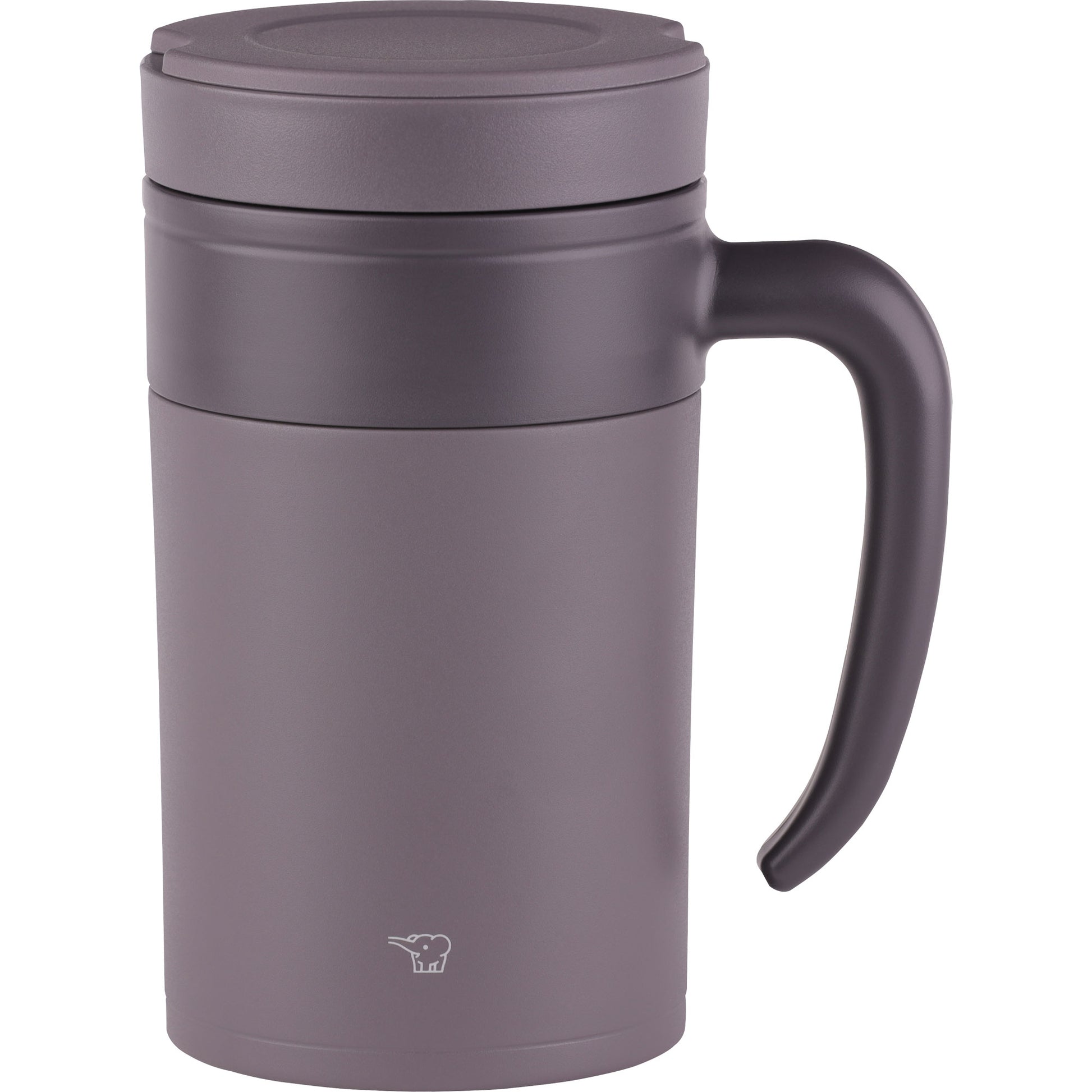 Insulated Mug with Handle and Lid - Stainless Steel