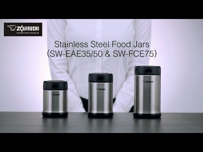 Zojirushi SW-EAE35TD Stainless Steel 12oz. Food Jar, Dark Brown 