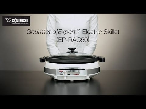 Zojirushi Gourmet d'Expert Stainless Electric Skillet, Black/White