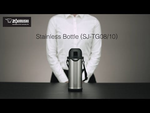 Zojirushi SJ-SHE10 Stainless Steel Vacuum Bottle (32 oz/0.95 l) Hot Cold  Thermos 